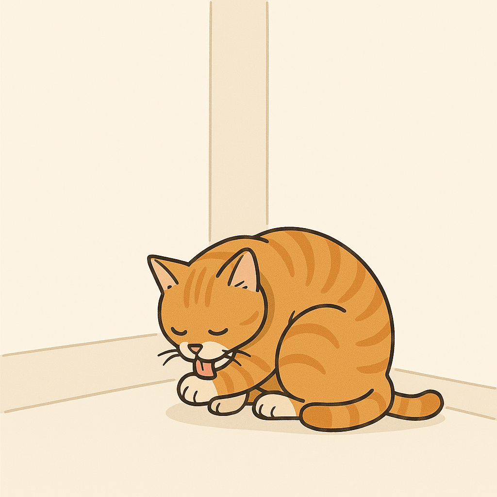 Cat grooming excessively